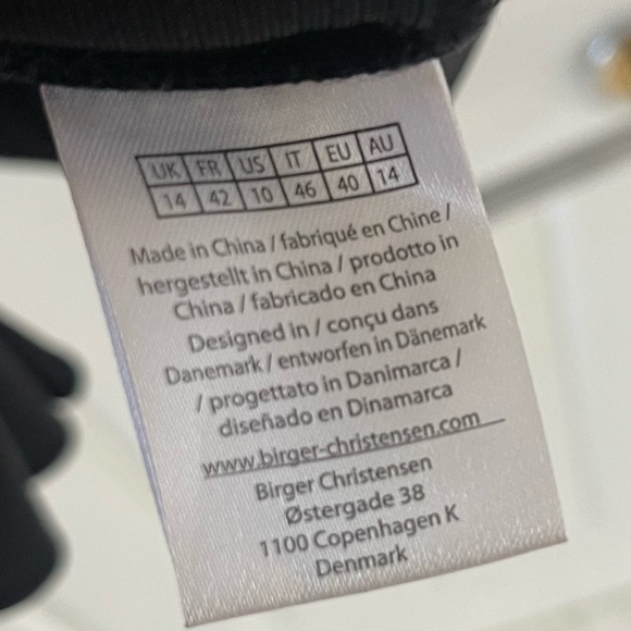 Rotate Birger Christensen Black Puff Sleeve Mini Dress - Picture 8 of 9